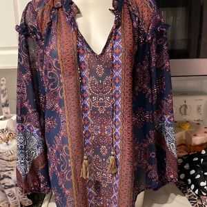 M womens Knox Rose casual long sleeve lightweight plus size top XXL